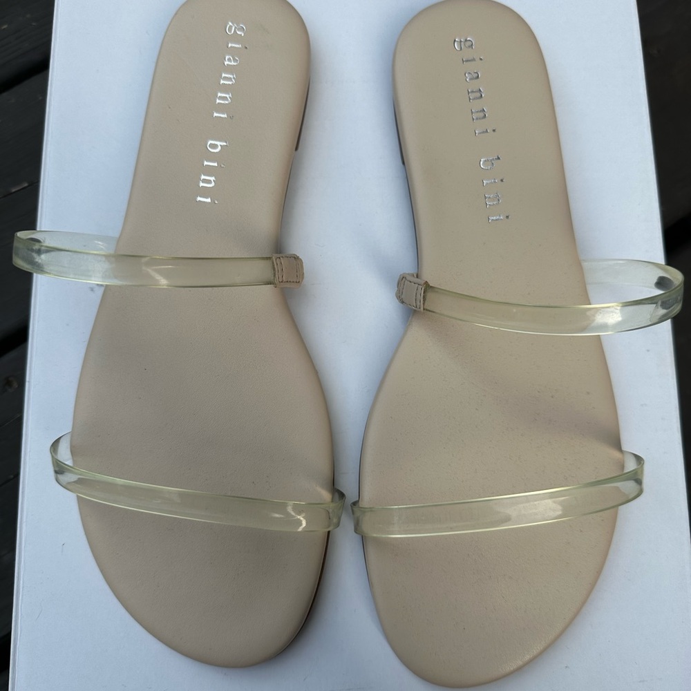 Gianni Bini Women's Clear Strap Sandals